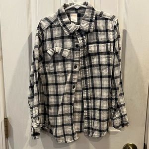 Boys Plaid Button Up Shirt
